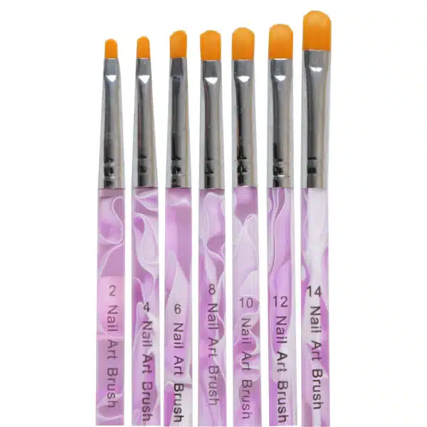 Nail gel brush set