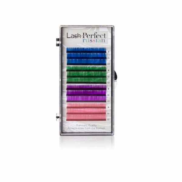 Russian Color Lashes C curl 0,07 Mix Tray